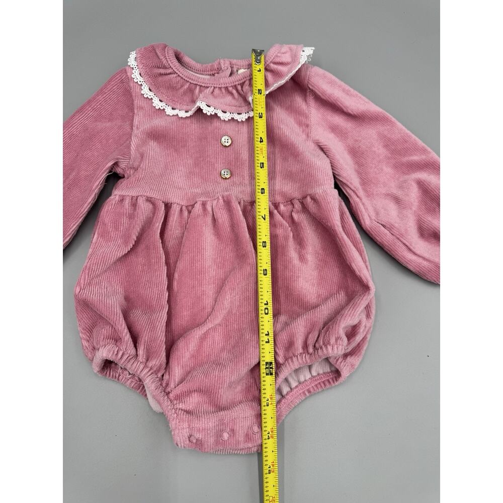 Ted Baker Girls Pink One Piece Romper Long Sleeve Size 12‎ Months 12M - Picture 4 of 14